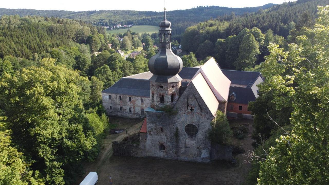 Hotel Maringotka Na Samote Na Kozi Farme Pobezovice Exterior foto